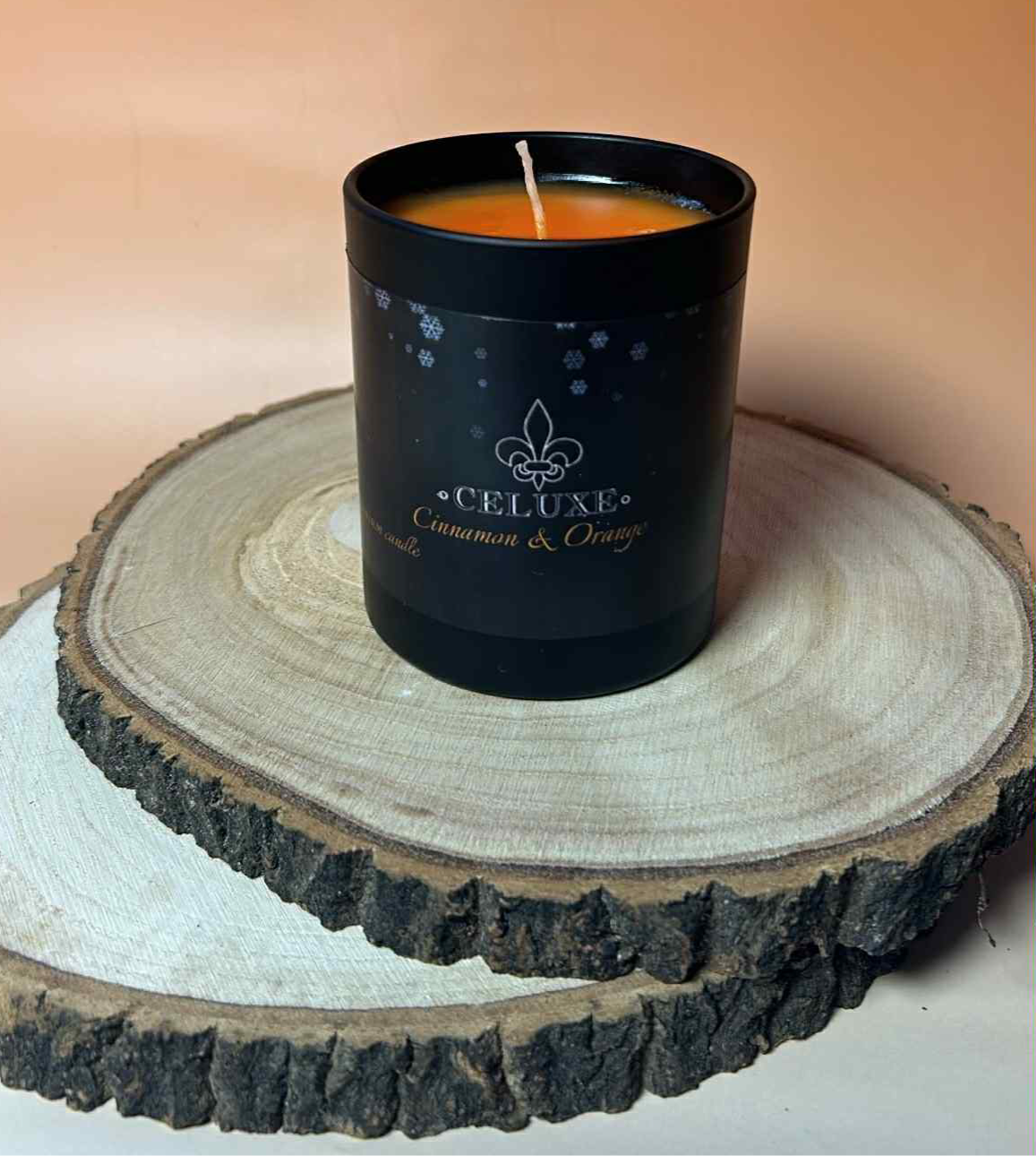 CELUXE Premium Cinnamon & Orange Scented Candle LIMITED EDITION