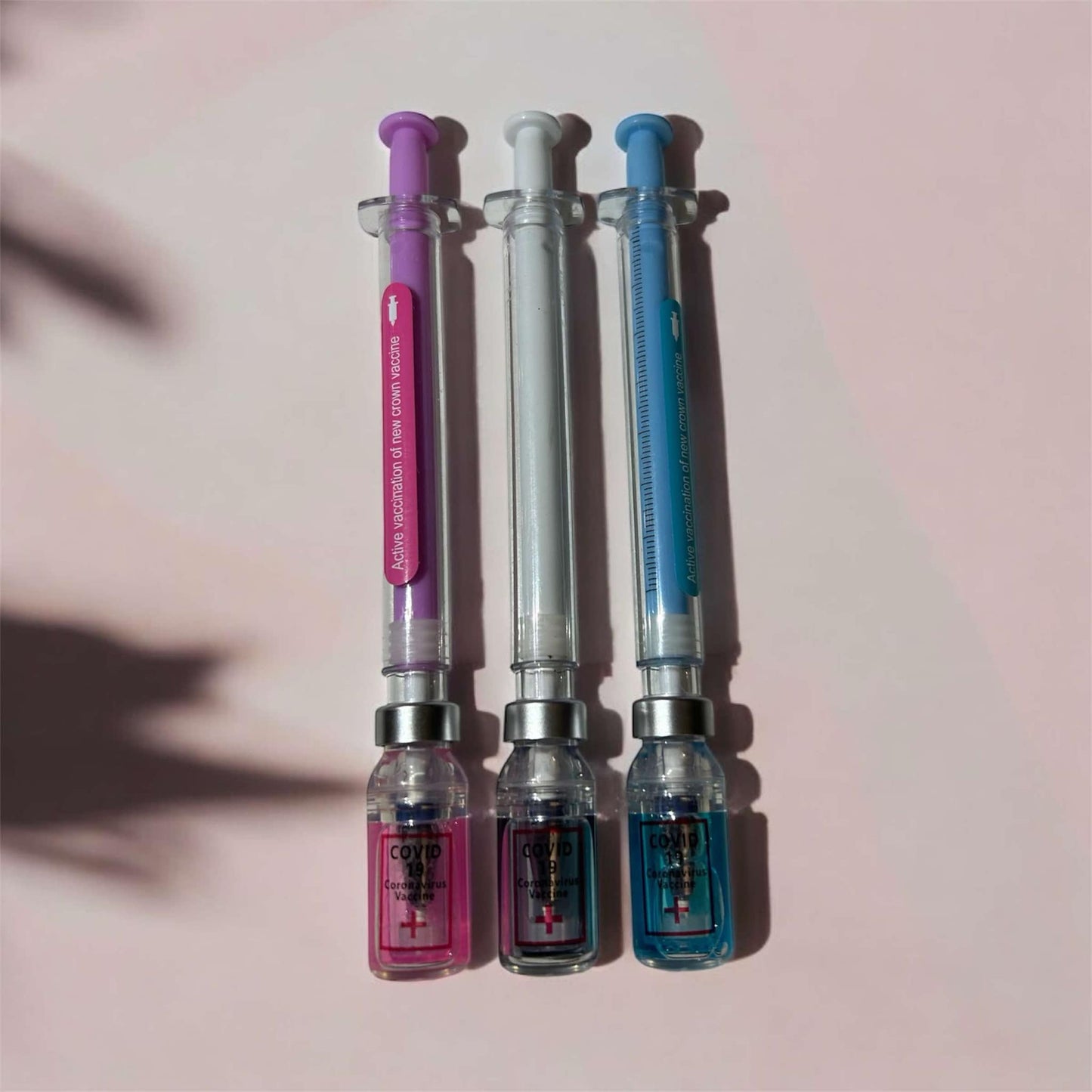 Premium Black Ink Trio COVID Vaccine Pens by MelEssentialss