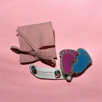 Badge Reel Pink and Blue Baby Feet Retractable by MelEssentialss