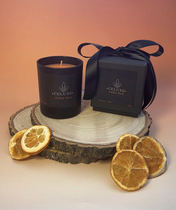 CELUXE Premium Arabian Musk Scented Candle
